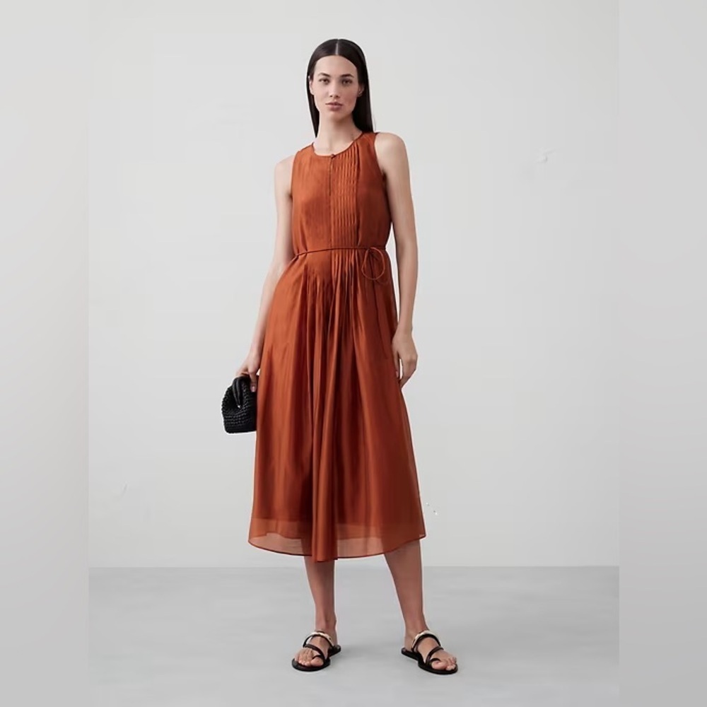 Banana Republic Rust Brown Midi Dress